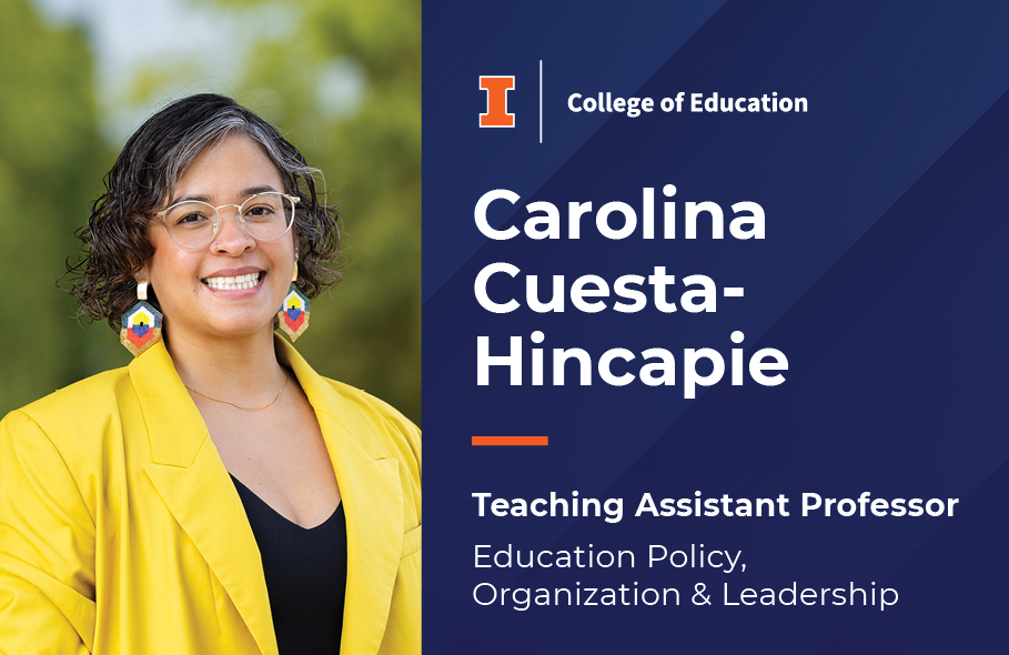 Carolina Cuesta-Hincapie, teaching Assistant Professor EPOL